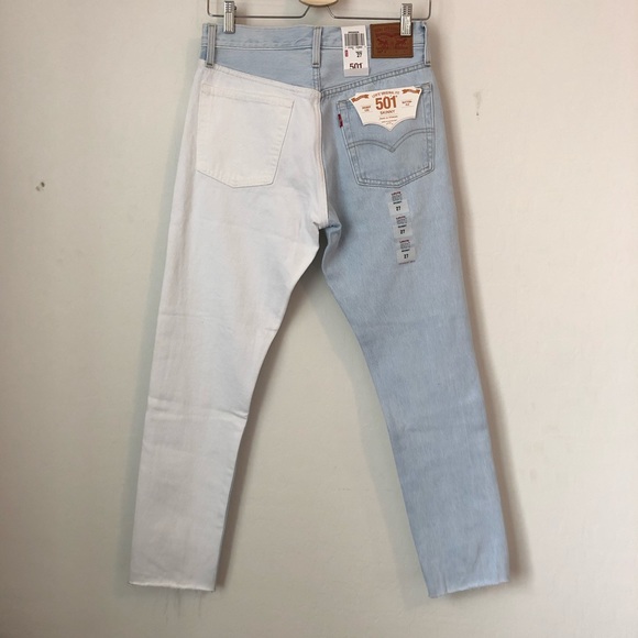 Levi's Jeans Levis 5 Skinny Half And Half Denim Blue Jeans Poshmark